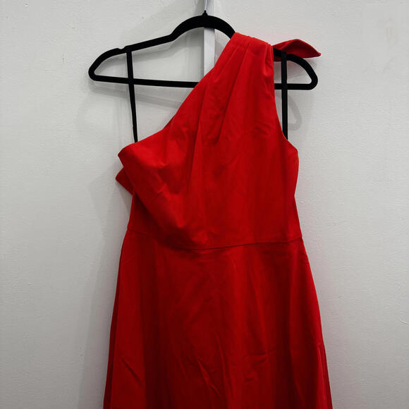 Kate Spade New York Women's One Shoulder Red Dress - Picture 4 of 5